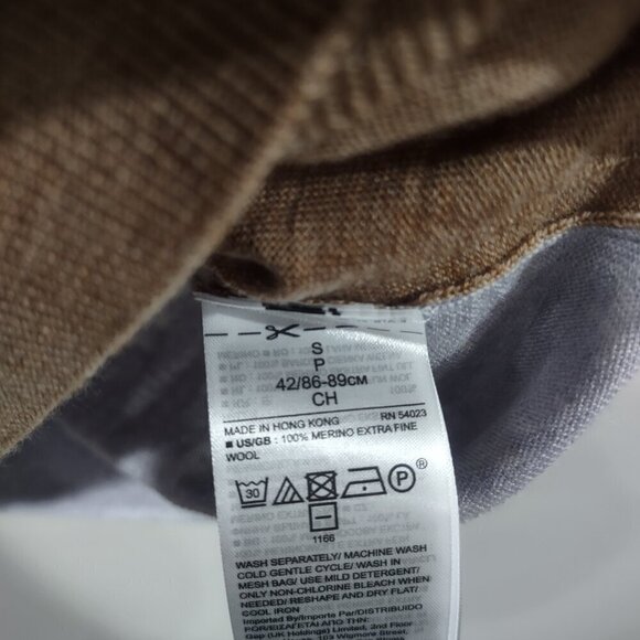NWT Men's Washable Merino Sweater Size Small - Picture 4 of 6